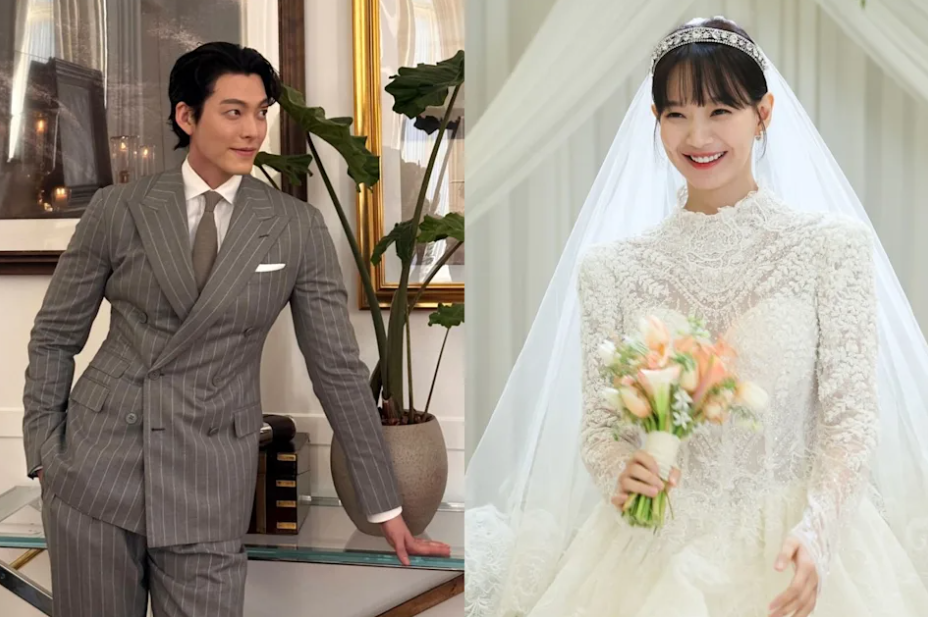 金宇彬、申敏兒結婚，絕美婚紗照曝光。（圖／翻攝ament_official IG）